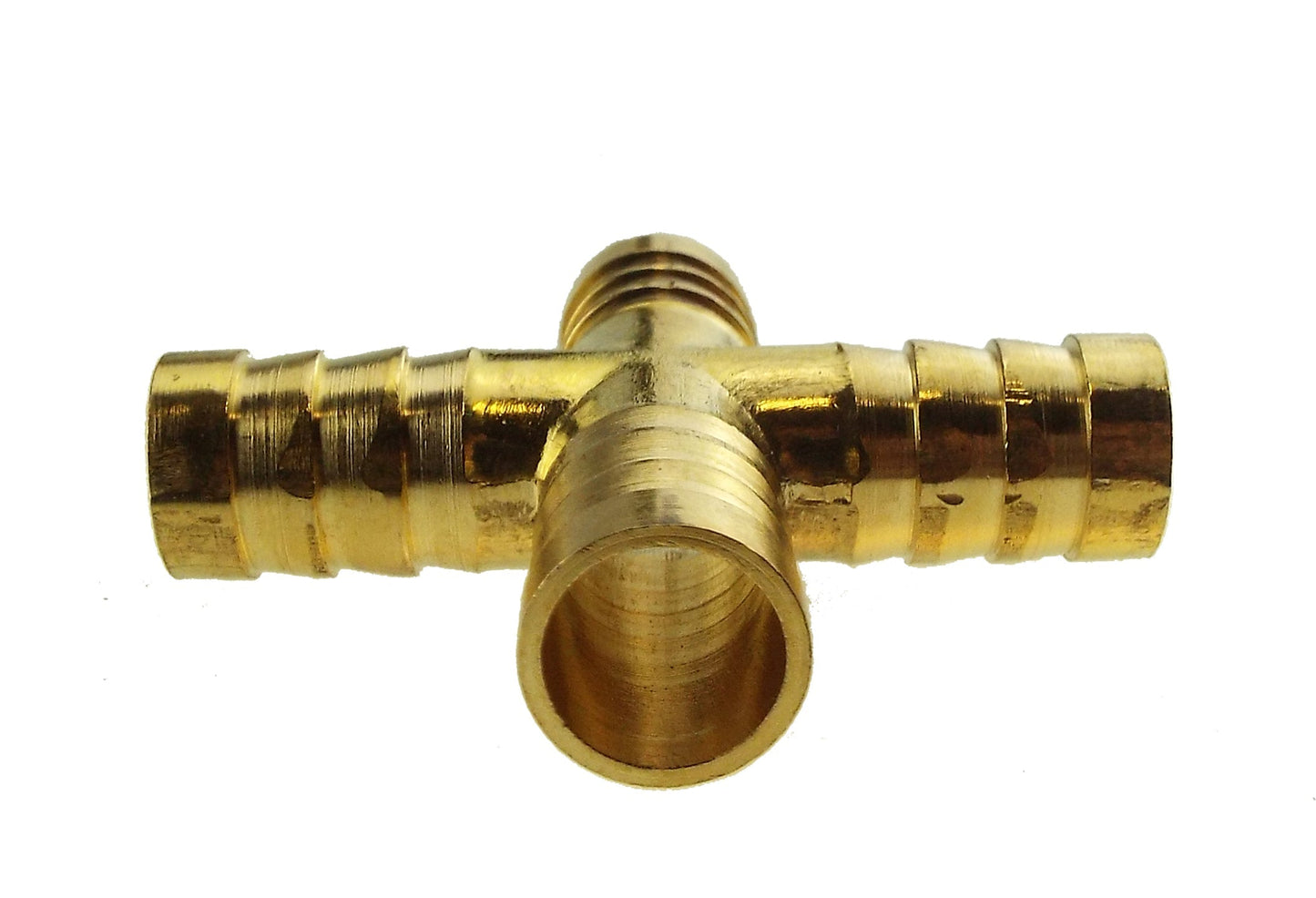 Brass 4-way Cross Splitter, 6mm