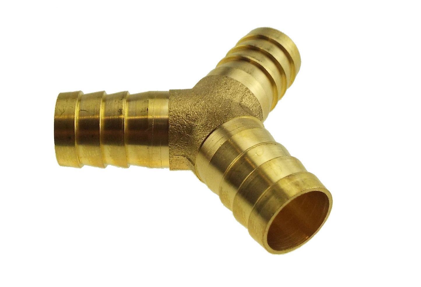 Brass 3-way Lateral Y-Tee Splitter, 6mm