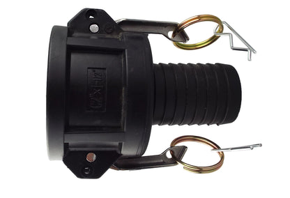 Type C Camlock Pipe Connector, 2" - 1.5" Barb