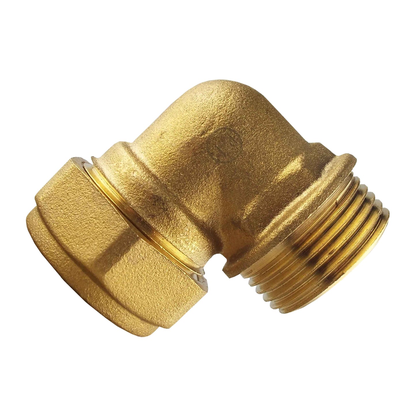 Brass Compression Elbow for 22mm Copper Piping, 3/4"