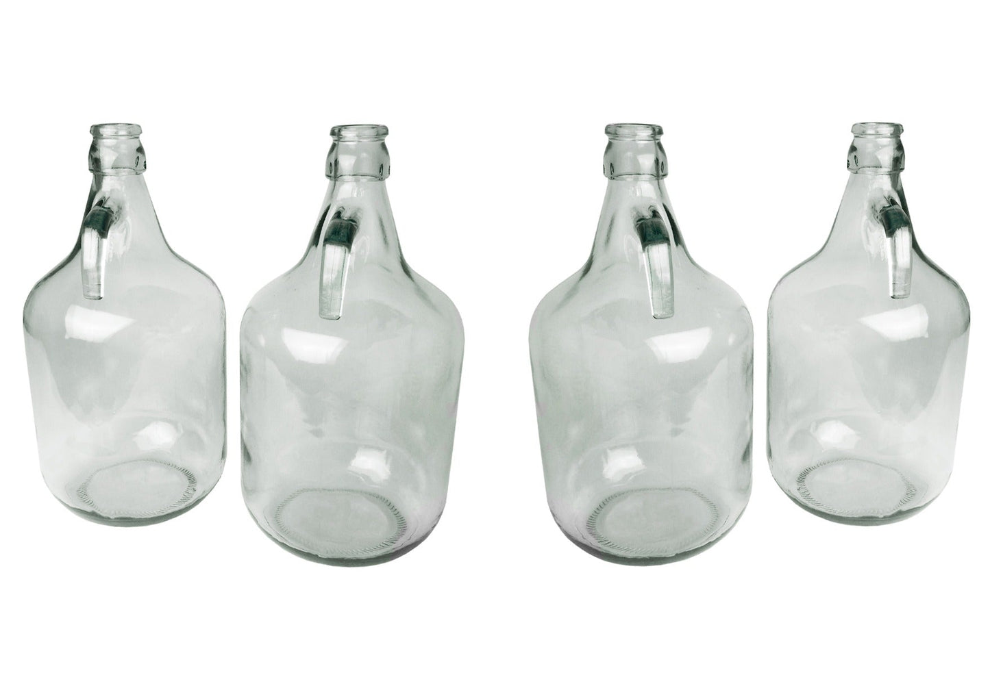 5L Clear Glass Demijohn Bottles, Box of 4