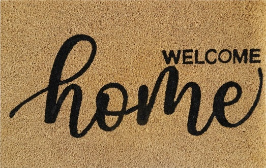 Coir Doormat, 60cm x 40cm - 'Welcome Home'