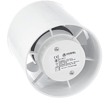 Euro Axial Bathroom Extraction Fan, 100mm