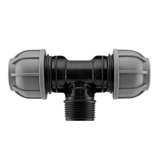 MDPE Tee Splitter, 50mm - 1.5" BSPM