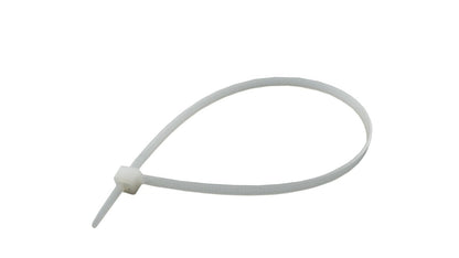 2.5mm x 100mm 10cm Long Desk PC Cable Zip Tie Wraps White or Neutral 18KG Strong