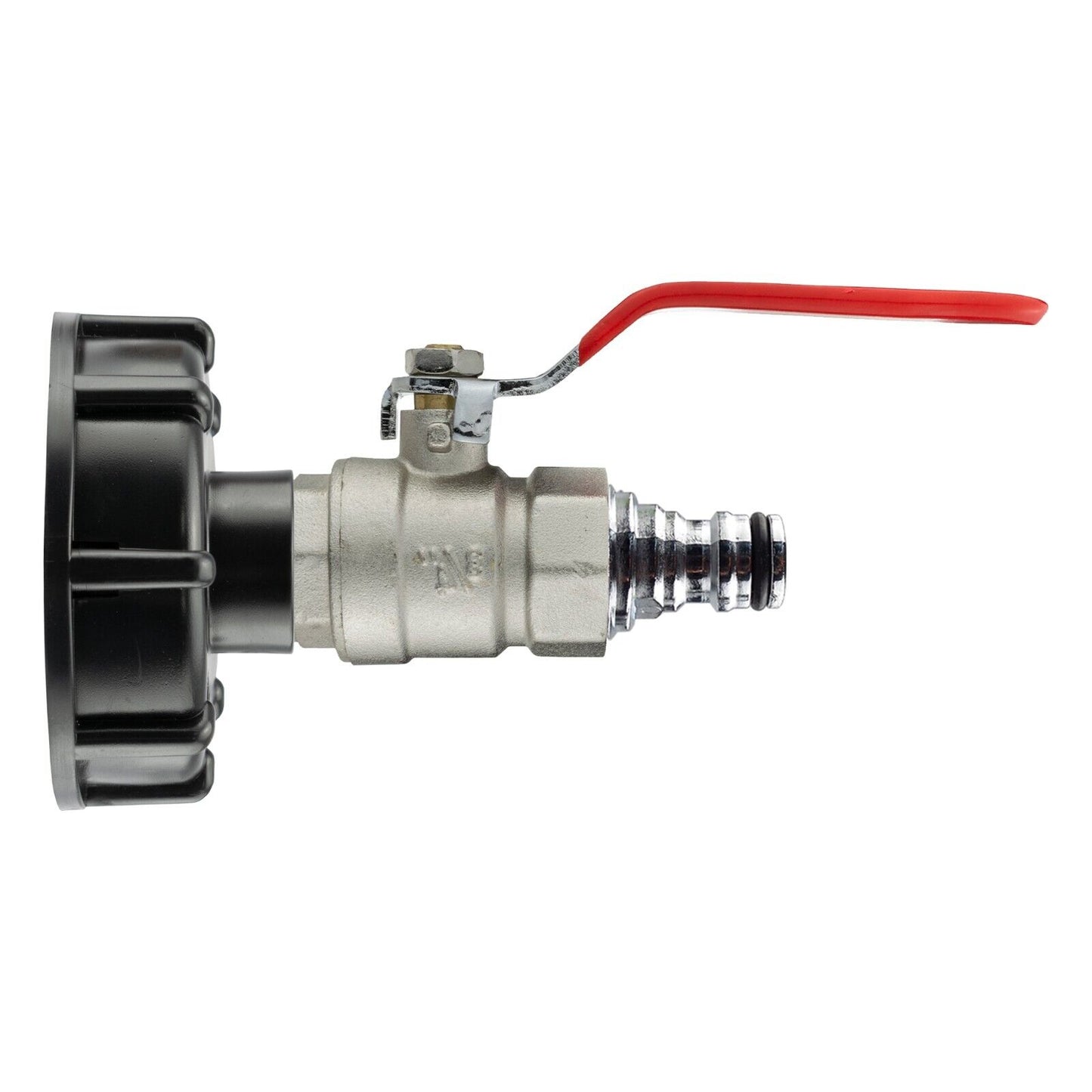 IBC Tank 2" S60X6 Thread + Full Flow Valve Quick Connector Hozelock Compatible