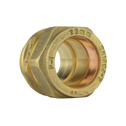 Straight Compression COUPLING SOLID BRASS Pipe Fitting Connector 15mm 22mm 28mm