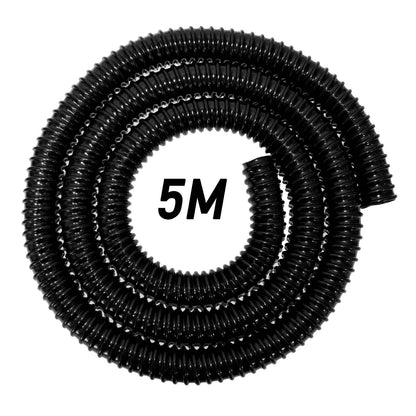 38MM (1.5") BLACK CORRUGATED FLEXIBLE POND HOSE PUMP GARDEN PIPE FISH MARINE