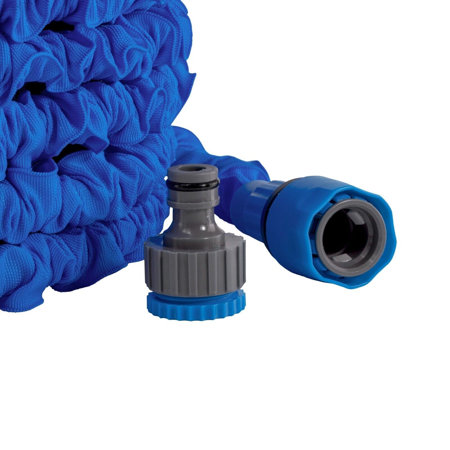 Blue Heavy Duty Expandable Flexible Garden Magic Water Hose Pipe With Spray Gun