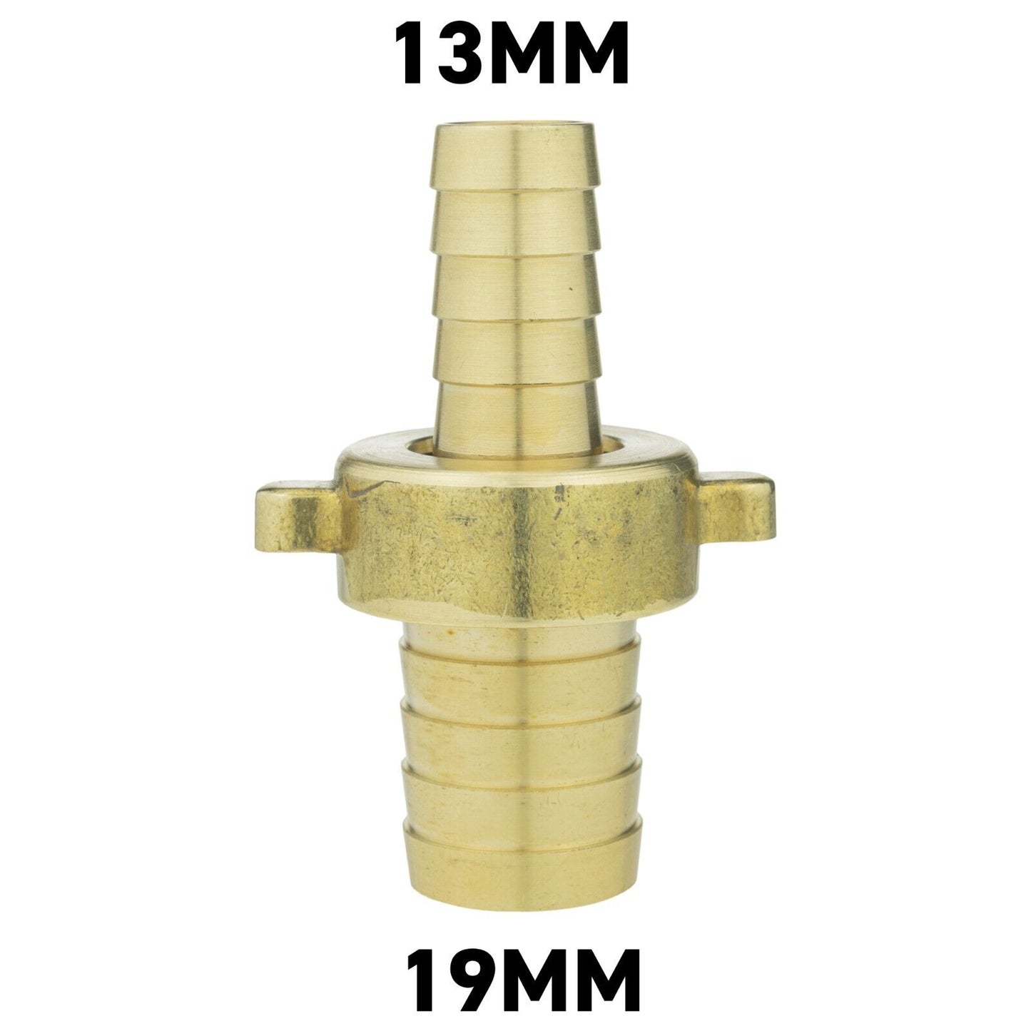 Straight Swivel Metal Brass Hose Joiner Barb Connector Air Fuel Water Pipe Tubes