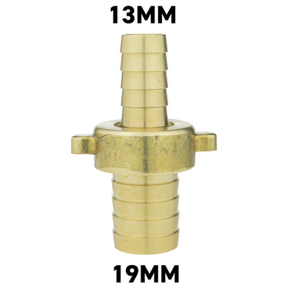 Straight Swivel Metal Brass Hose Joiner Barb Connector Air Fuel Water Pipe Tubes