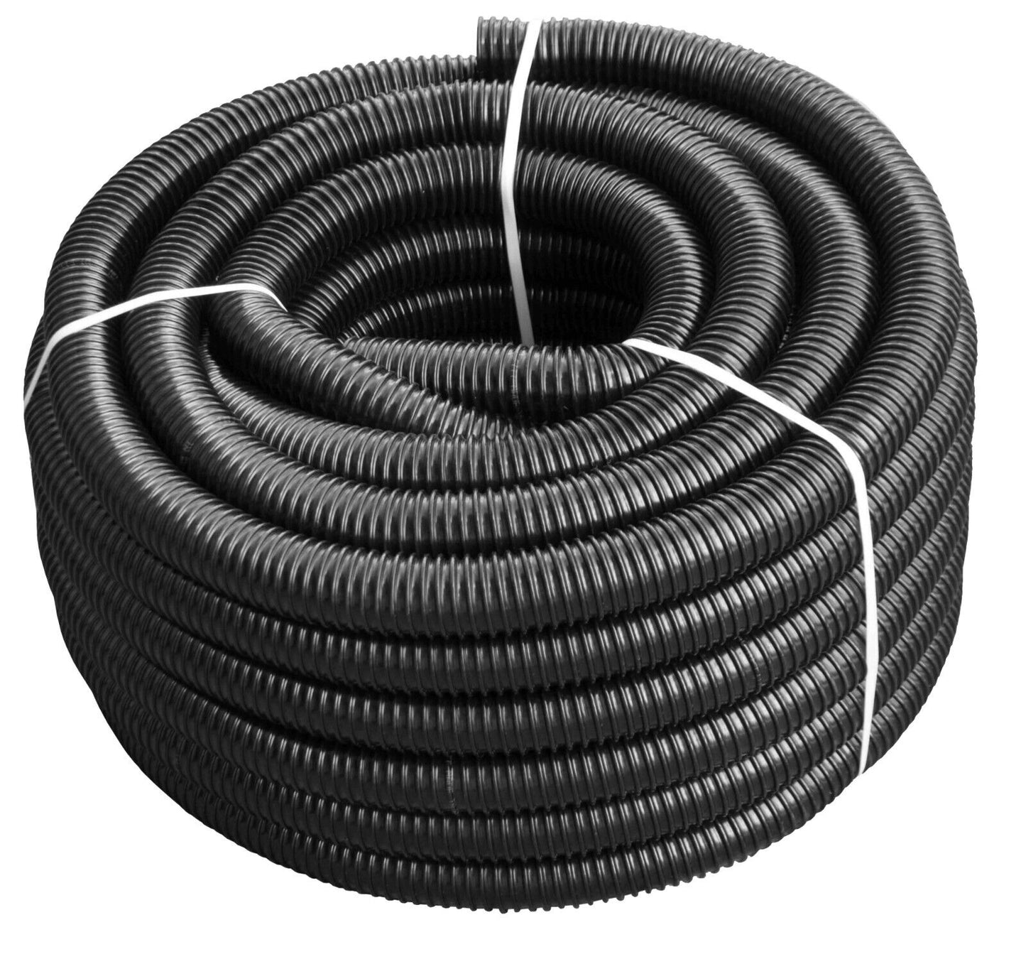 32MM BLACK CORRUGATED FLEXIBLE POND HOSE PUMP GARDEN PIPE TUBE FISH MARINE FLEXI