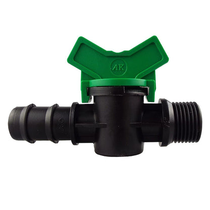 Garden Irrigation Valve 13/16mm Barb - 3/4" BSP Male Porous Water Hose Connector