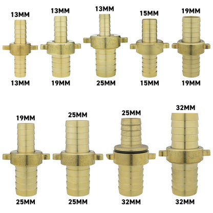 Straight Swivel Metal Brass Hose Joiner Barb Connector Air Fuel Water Pipe Tubes