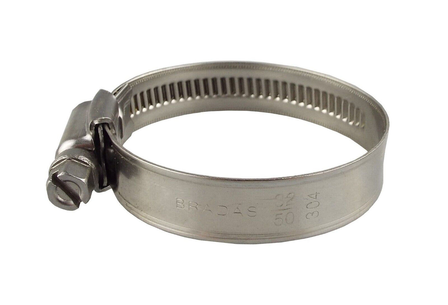 32 - 50mm Clip 12MM Hose Worm Drive Hose Clamps W4 Cert Stainless STEEL