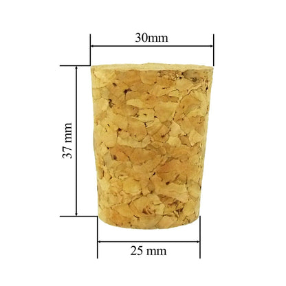 25/30mm Cork Bung for Demijohns/ Carboys, Home Brew, Wine Making, Bottle Stopper