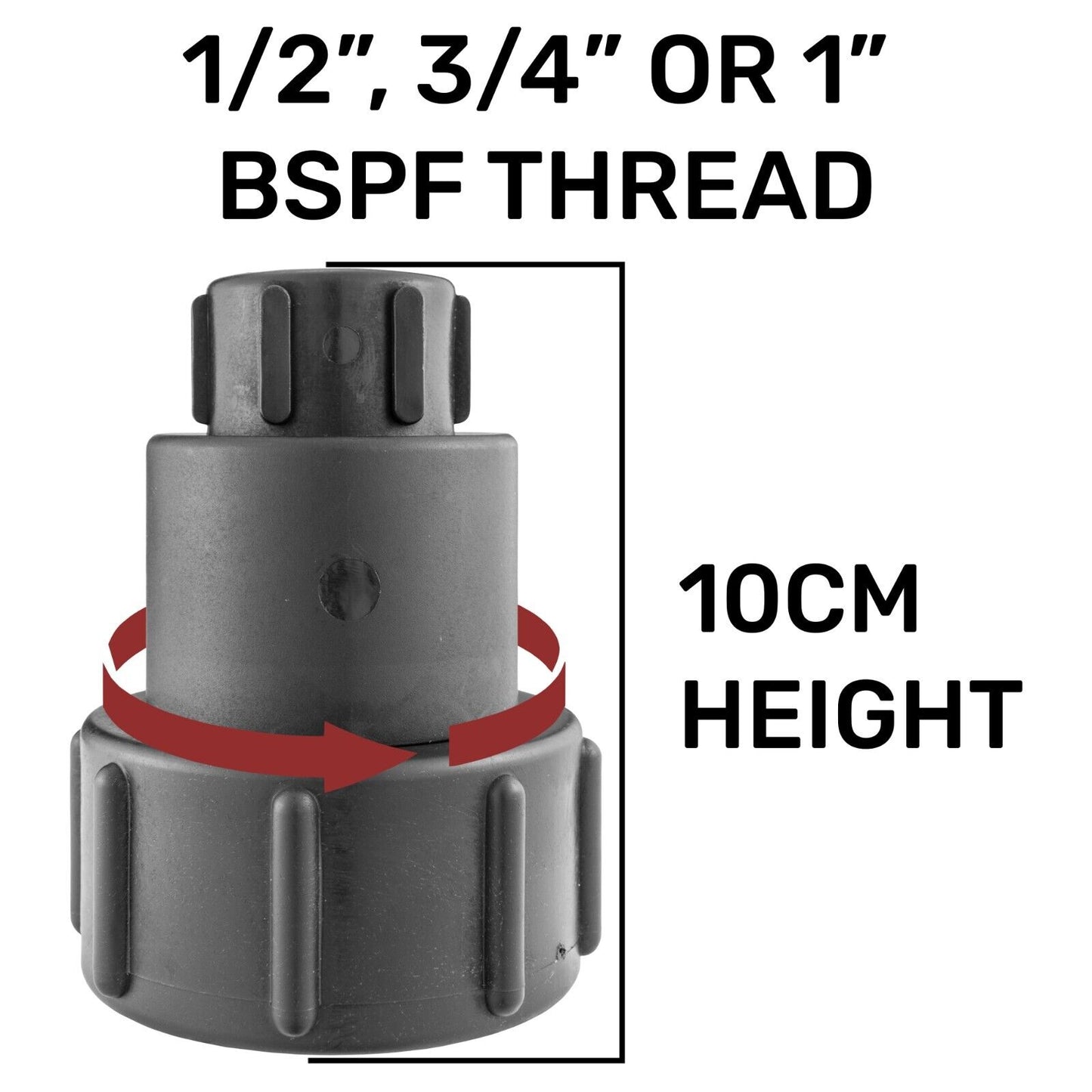 10CM EXTENSION Outlet S60X6 Water Tank 360 Free Swivel 1/2", 3/4" 1" BSPF Thread