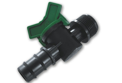 1/2" BSP Male - 20mm Male In Line Valve Tap Garden Water Fitting Irrigation