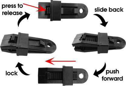 Reusable Tent Tarpaulin Clip, Tarp Sheet Clamp, Camping Tool, Heavy Duty