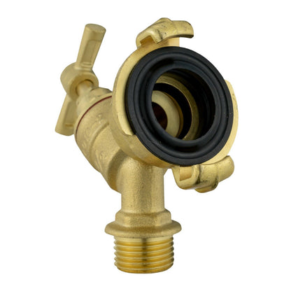 1/2" Solid Brass Outdoor Garden Tap Hose Union Bib Tap GEKA Hose Outlet Adapter