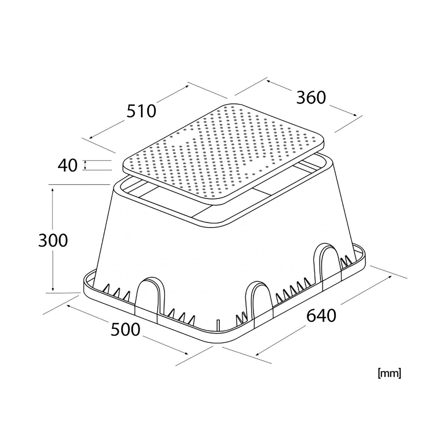 XL Valve Box Sprinkler Cover Underground Irrigation Water Drainage Landscaping