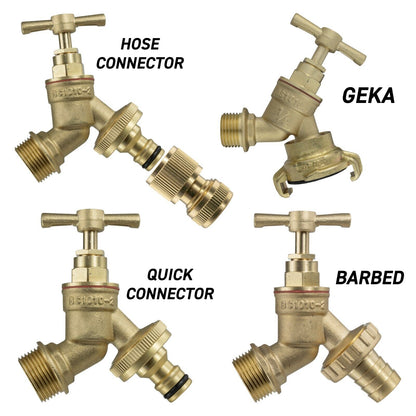 Outdoor Garden Taps Brass PVC Hose Quick Connect GEKA Barb Splitter Replacement