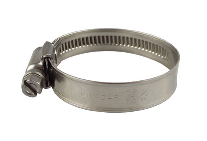 8mm - 10mm Jubilee Type Clip Stainless Steel Hose Clamp Worm Drive Marine Grade