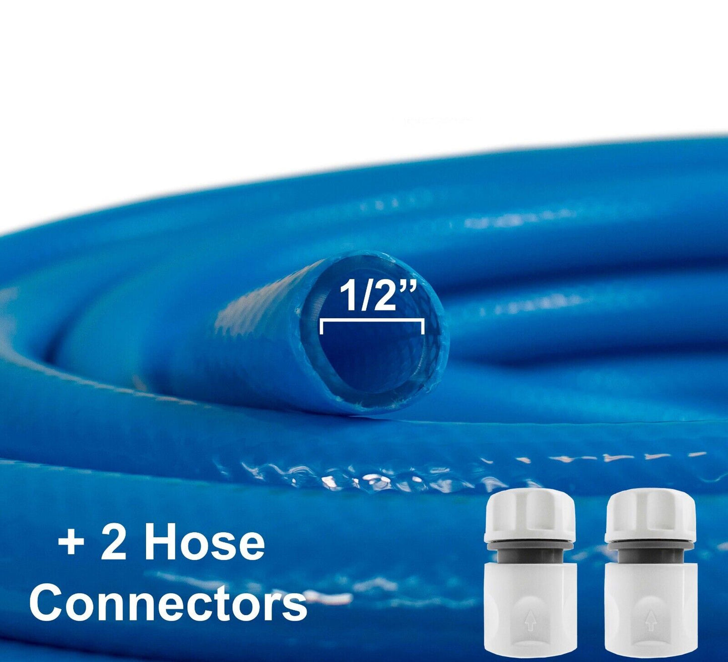 FRESH WATER PIPE Hose, 1/2", Food Grade - Camper, Motorhome, Van, Sink, Plumbing