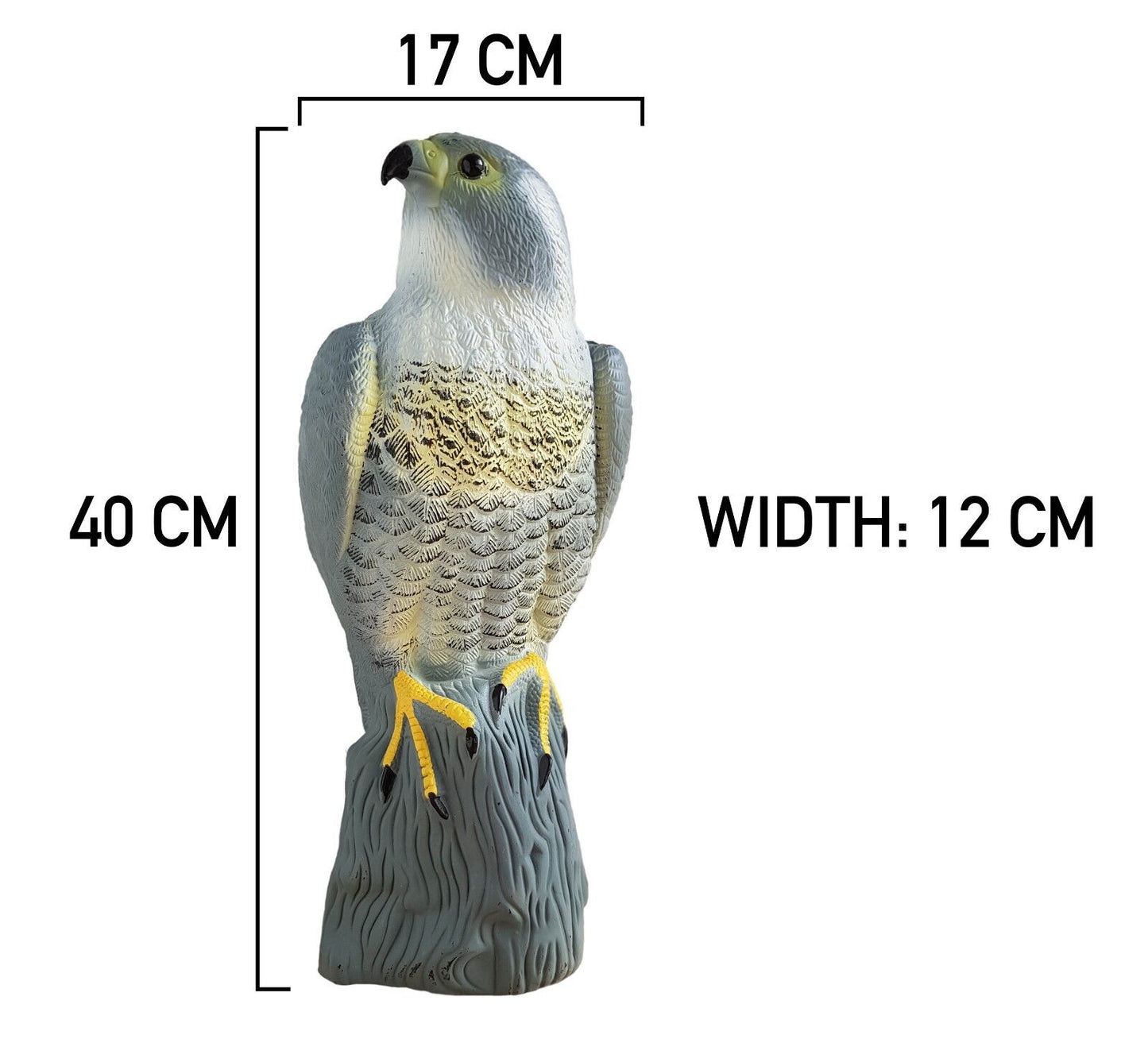 Animal Deterrent, Realistic Bird Scarer, Freestanding, Falcon, Pest Control