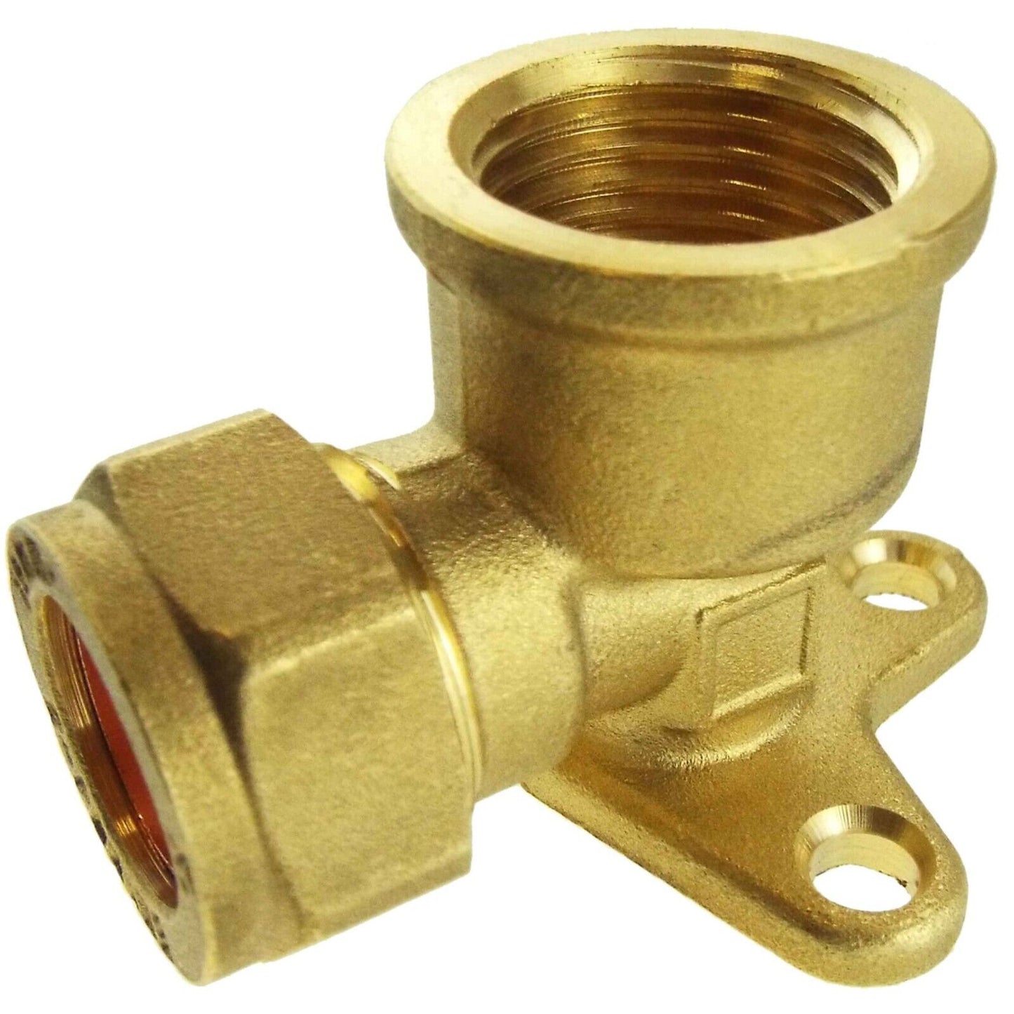 Brass Compression Wall Mount with On/Off Valve & Click Lock Quick Connector