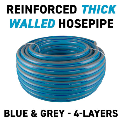 Blue Supreme+ 1/2" Reinforced Garden Hose Pipe