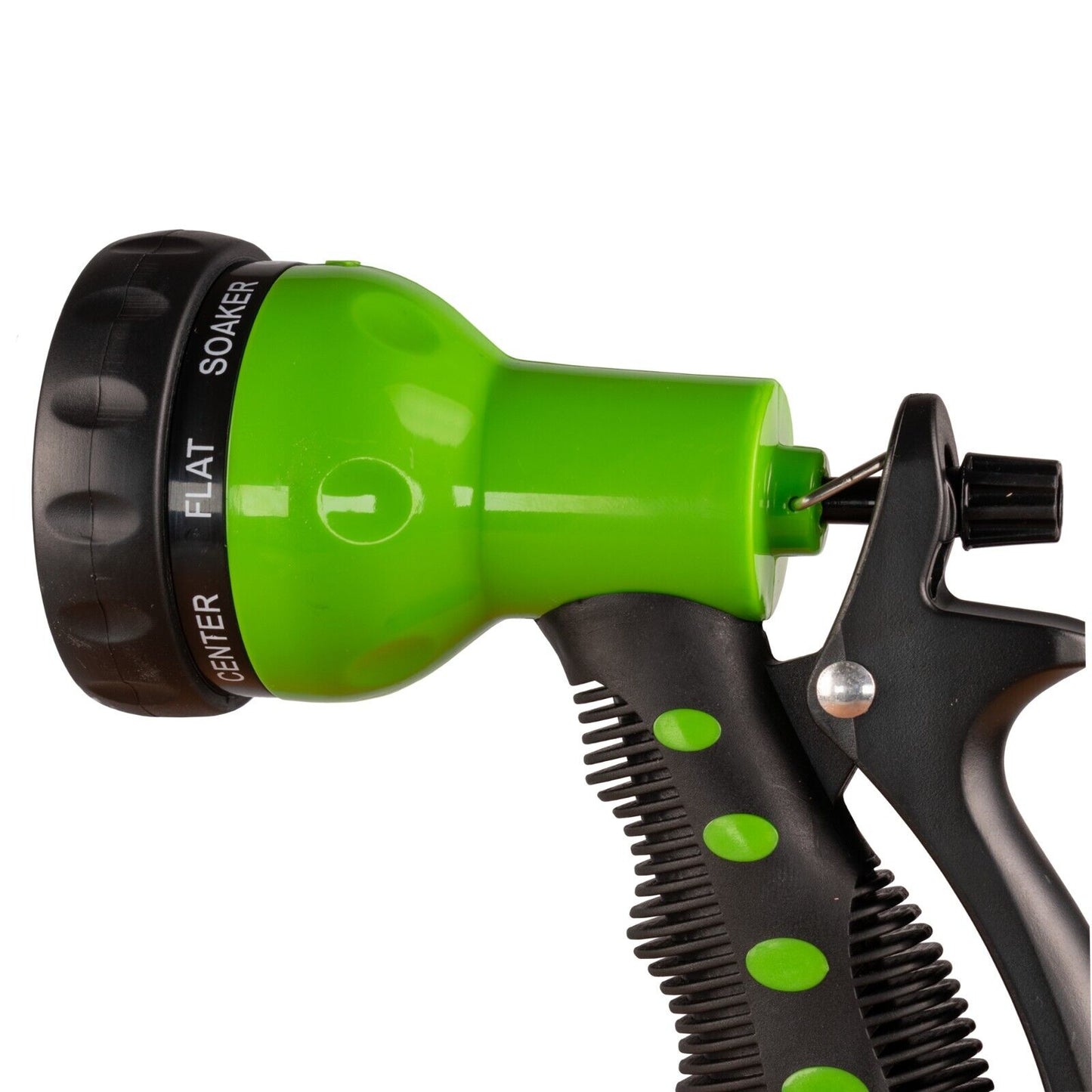 Multi-Pattern Water Sprayer Hose Gun, 8 Spray Options - Green & Black