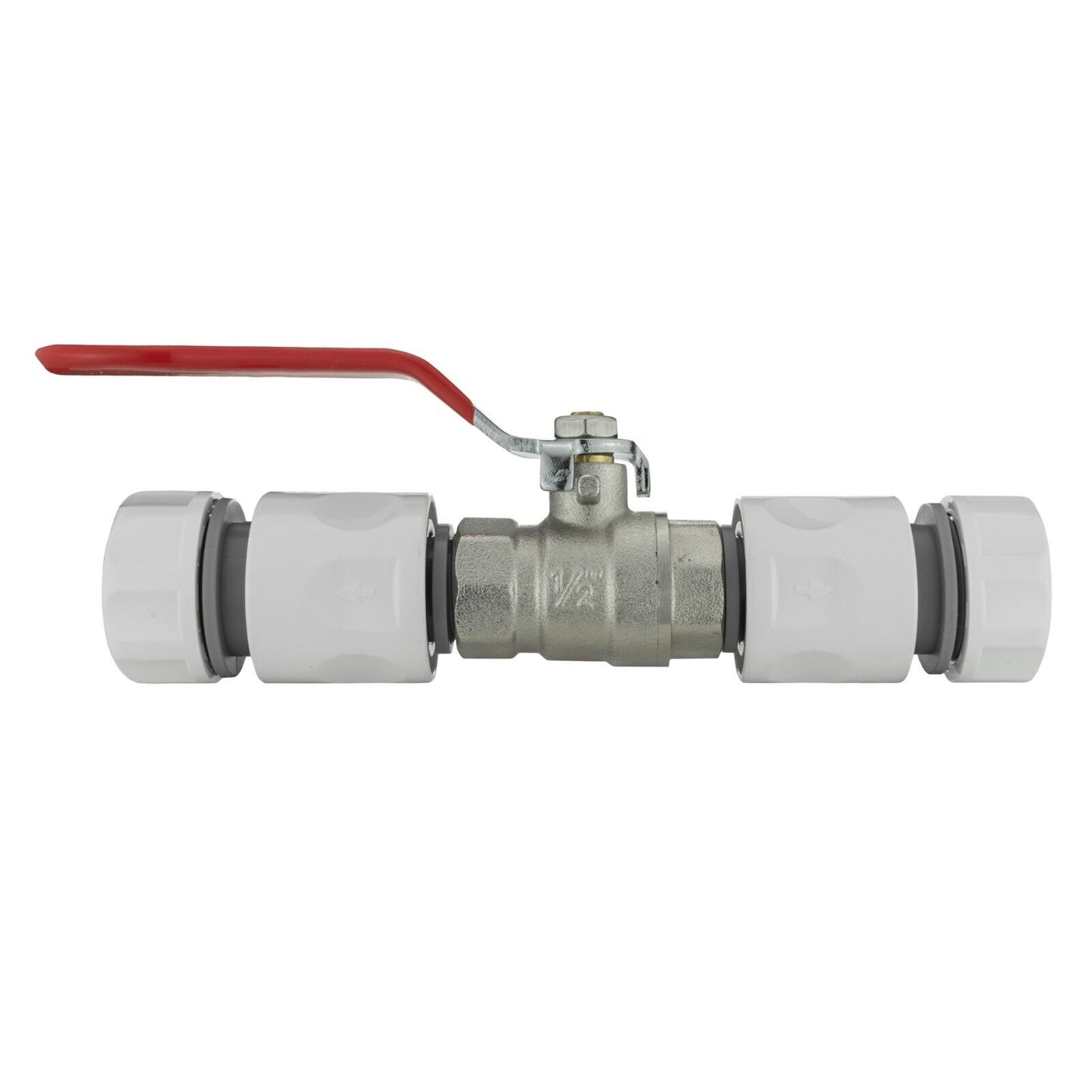 1/2" Hosepipe Quick Connector & Metal In Line Lever Valve Kit