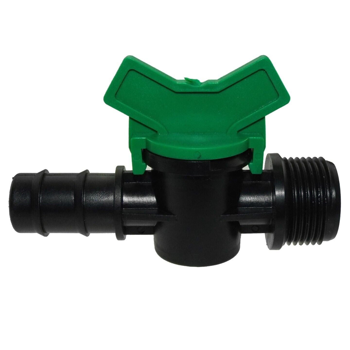 Garden Irrigation Valve 13/16mm Barb - 3/4" BSP Male Porous Water Hose Connector