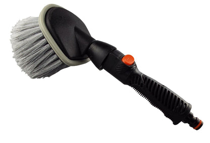 Car Cleaning Washing Soft Soap Brush Quick Garden Hose Connection Rubber Grip