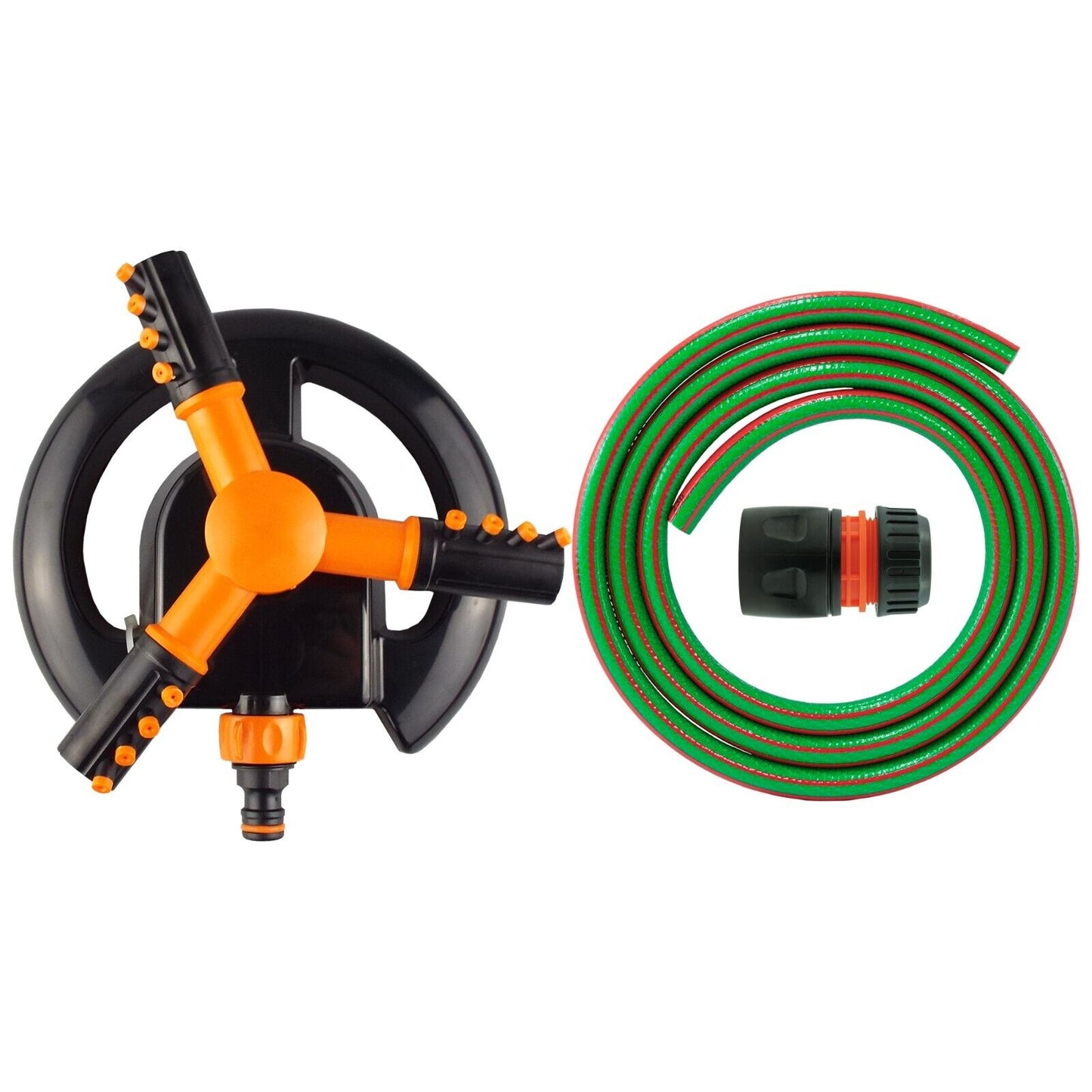 Automatic Garden Lawn Sprinkler Plants Water Spray Rotating Pipe Connection Kit