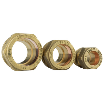 Straight Compression COUPLING SOLID BRASS Pipe Fitting Connector 15mm 22mm 28mm