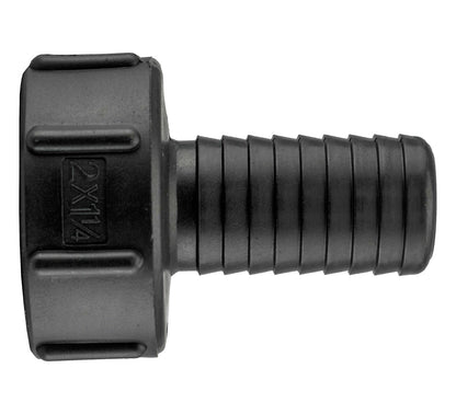 IBC S60X6 2" TANK ADAPTER 1.25" HOSEPIPE OUTLET 60MM COARSE THREAD TO BARB 32MM