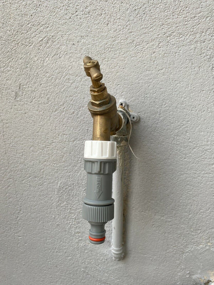 Garden tap pressure reducing valve with filter,hozelock compatible connection