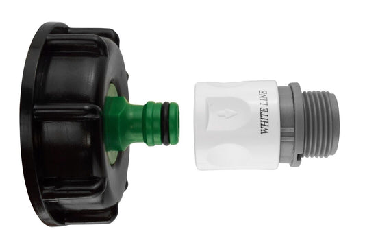 IBC S60X6 Water Tank Outlet Garden Quick Connect Threaded Hosepipe Adapter 1/2"