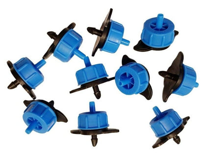 10 x Automatic Garden Irrigation Turbo Turbulent Dripper Emitters, 2 - 16L/hr