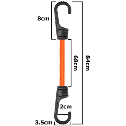 60cm Bungee Plastic Hook Loops Stretchy Shock Cord Securing Car Sheet Truck Tarp