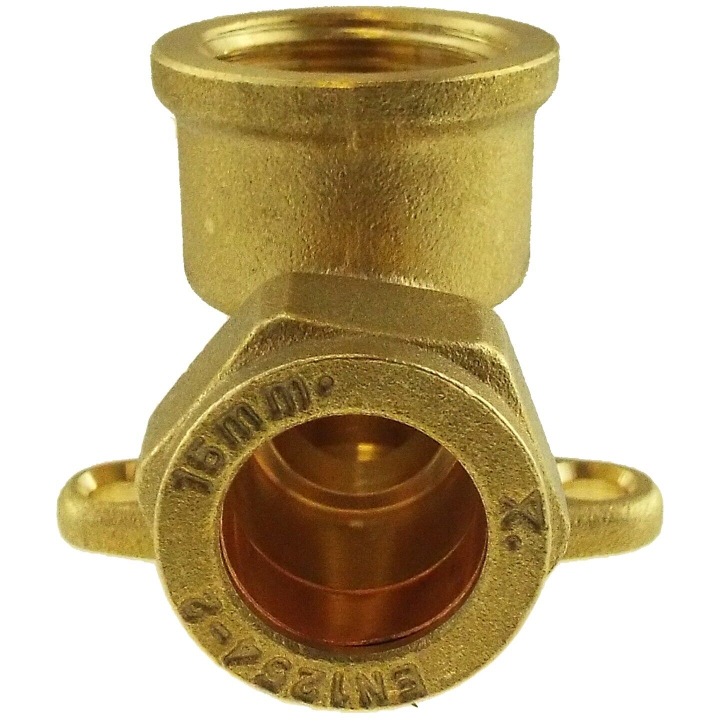 Brass Compression Wall Mount with On/Off Valve & Click Lock Quick Connector