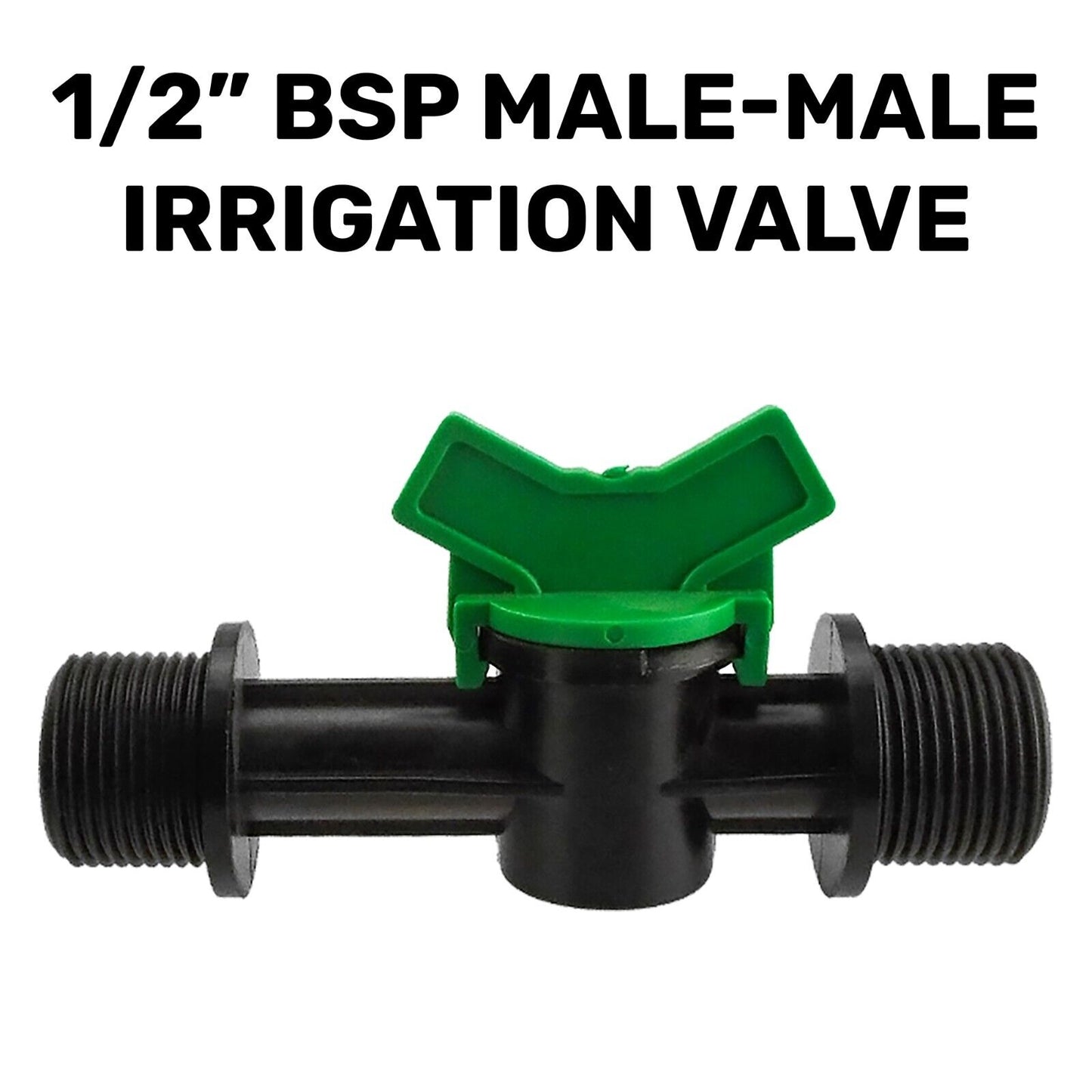 Garden Irrigation 13mm/16mm Barb, 1/2", 3/4" BSP Male & Female Plastic Valves