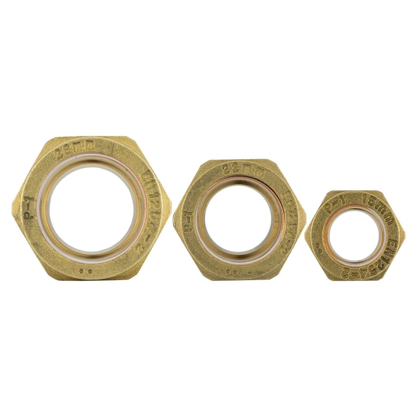 Straight Compression COUPLING SOLID BRASS Pipe Fitting Connector 15mm 22mm 28mm