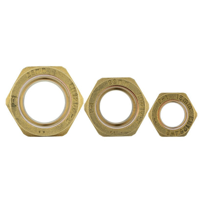 Straight Compression COUPLING SOLID BRASS Pipe Fitting Connector 15mm 22mm 28mm