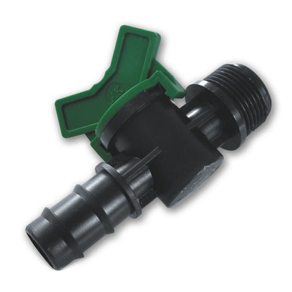 In Line Irrigation Pipe Valve (1/2" Barb - 1/2" BSP Male)