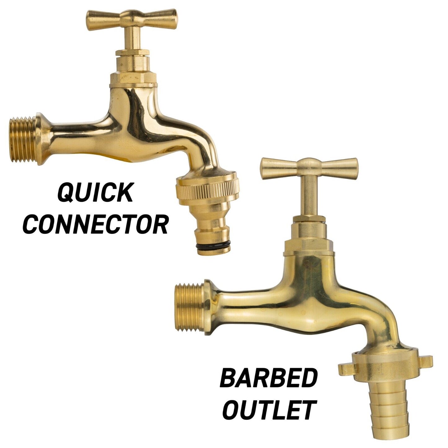 Outdoor Garden Taps Brass PVC Hose Quick Connect GEKA Barb Splitter Replacement