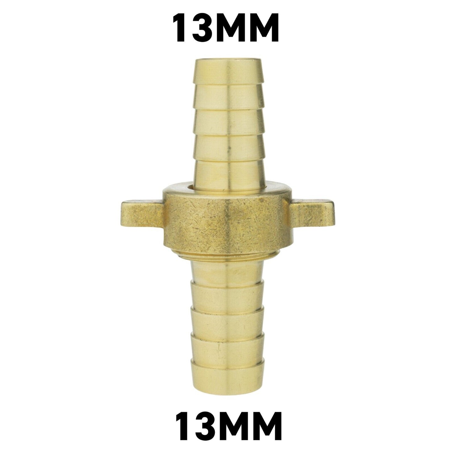 Straight Swivel Metal Brass Hose Joiner Barb Connector Air Fuel Water Pipe Tubes