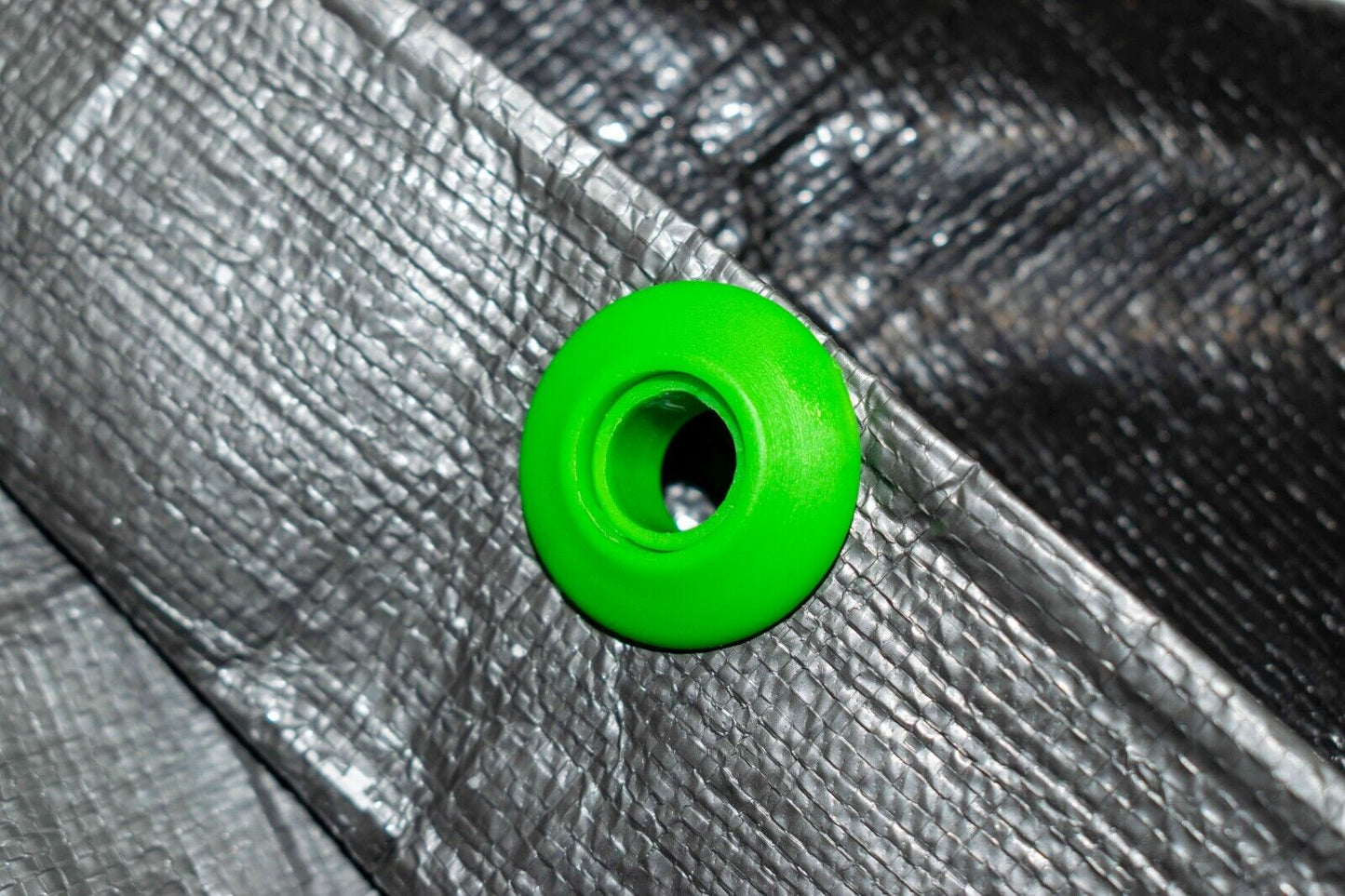 Replacement Tarpaulin Eyelets, Pack of 10, Blue or Green, Easy Clip-on Eyelets